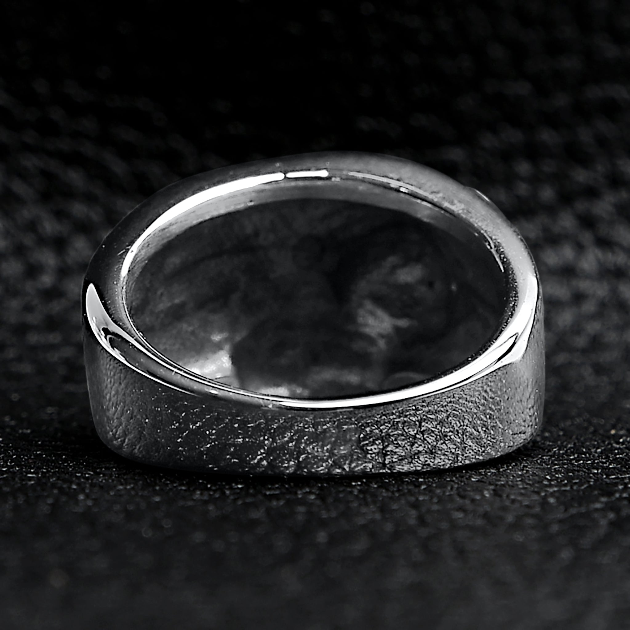 Polished Skull Stainless Steel Ring