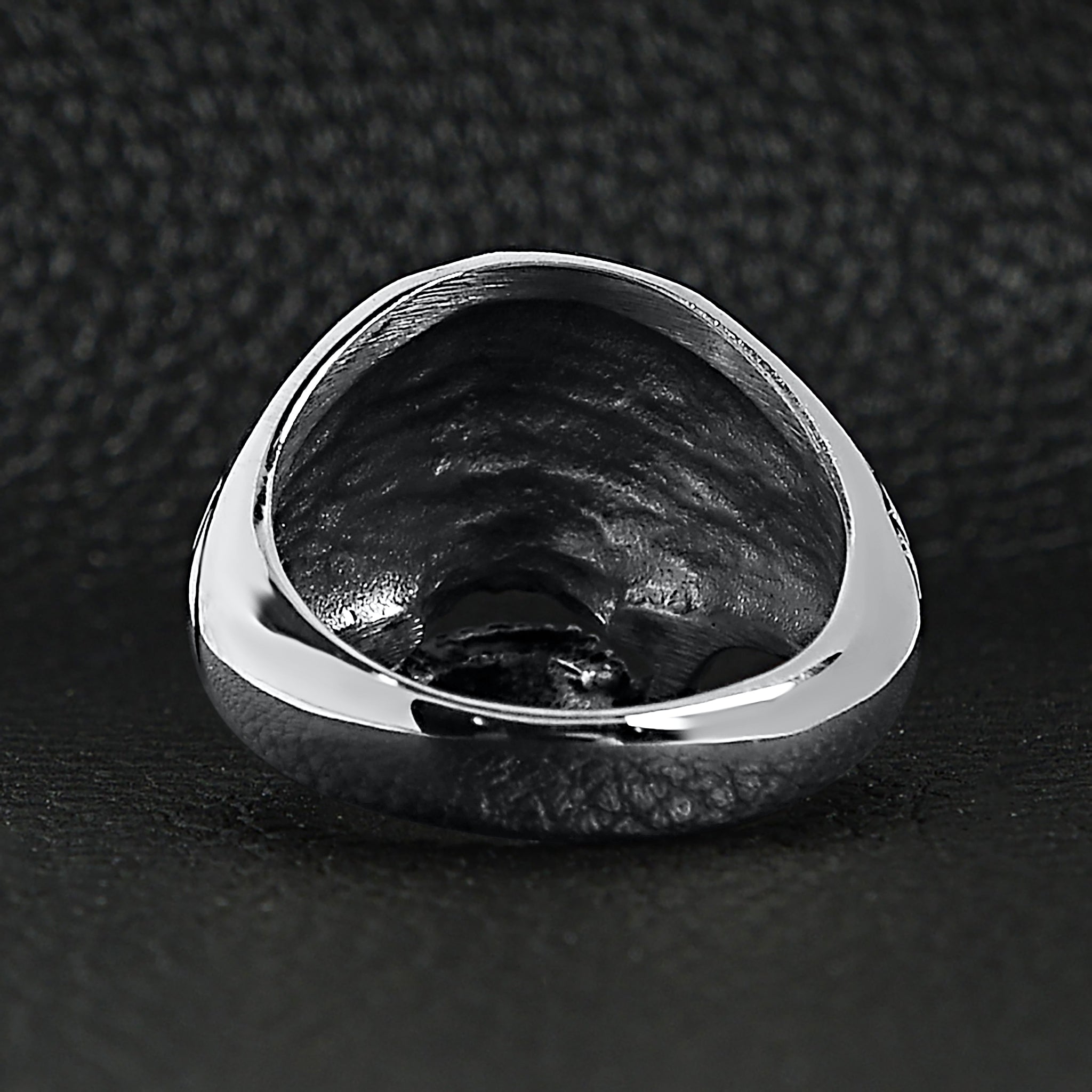 Polished Skull Stainless Steel Ring