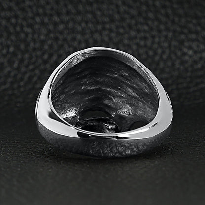 Polished Skull Stainless Steel Ring