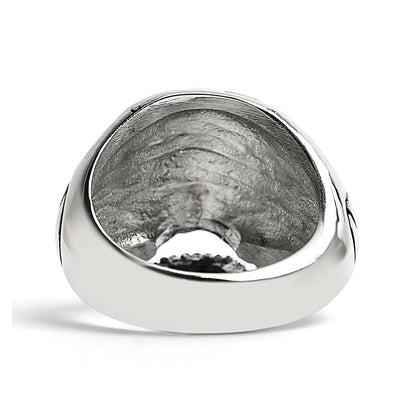 Polished Skull Stainless Steel Ring
