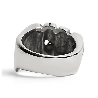 Stainless Steel Biker Rings Fist Ring