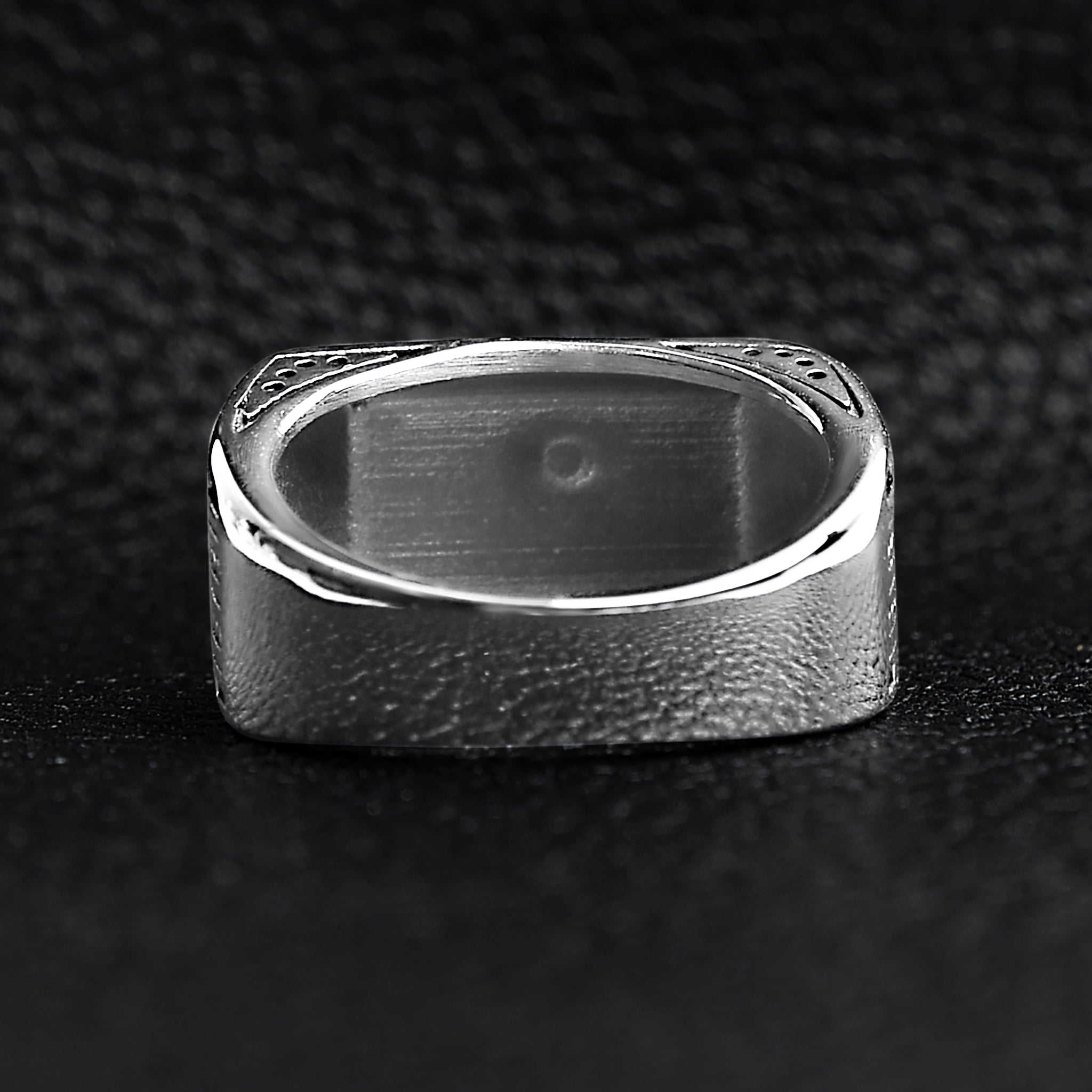 Detailed Cross Stainless Steel Ring