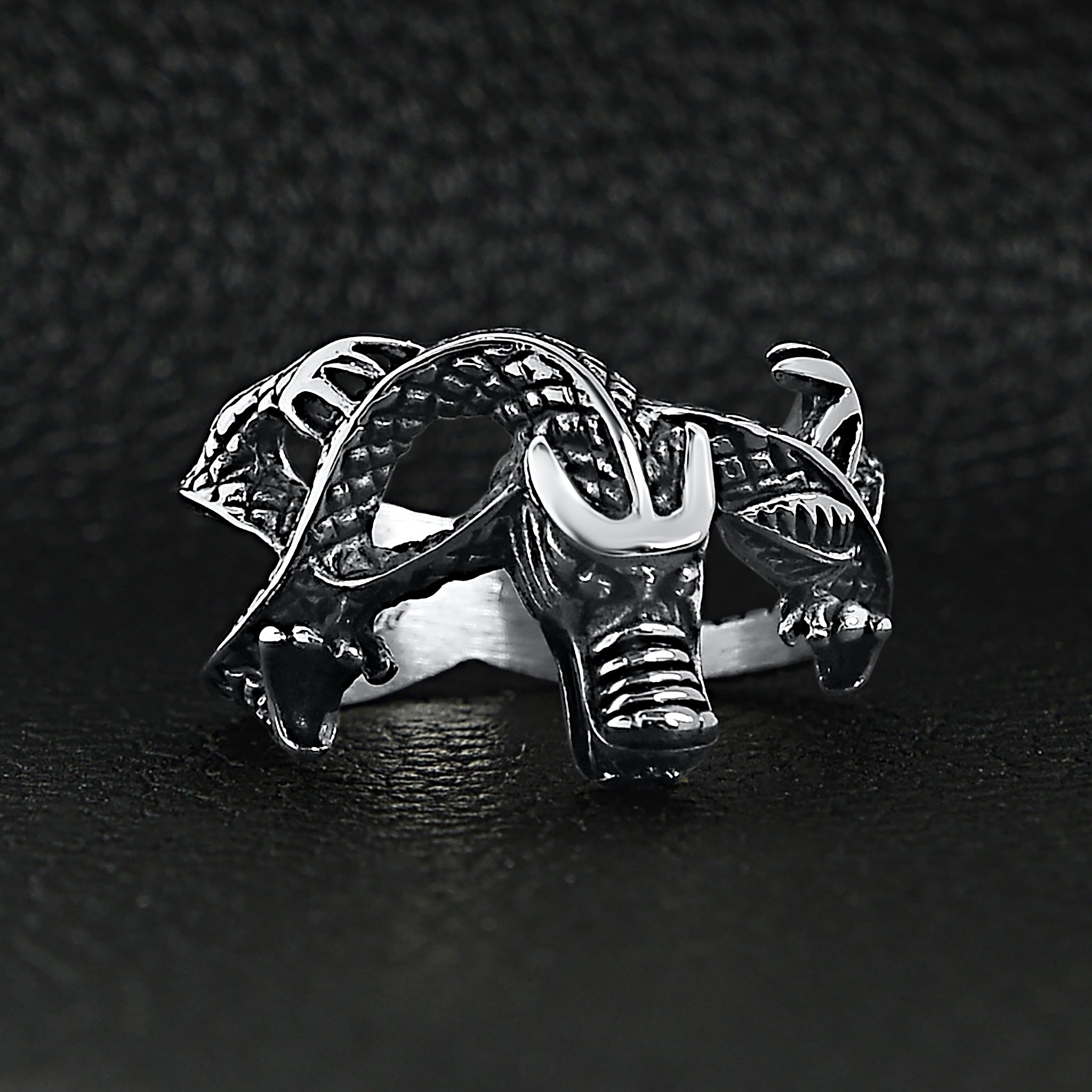 Stainless Steel Eastern Dragon Ring