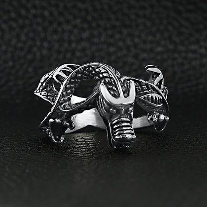 Stainless Steel Eastern Dragon Ring