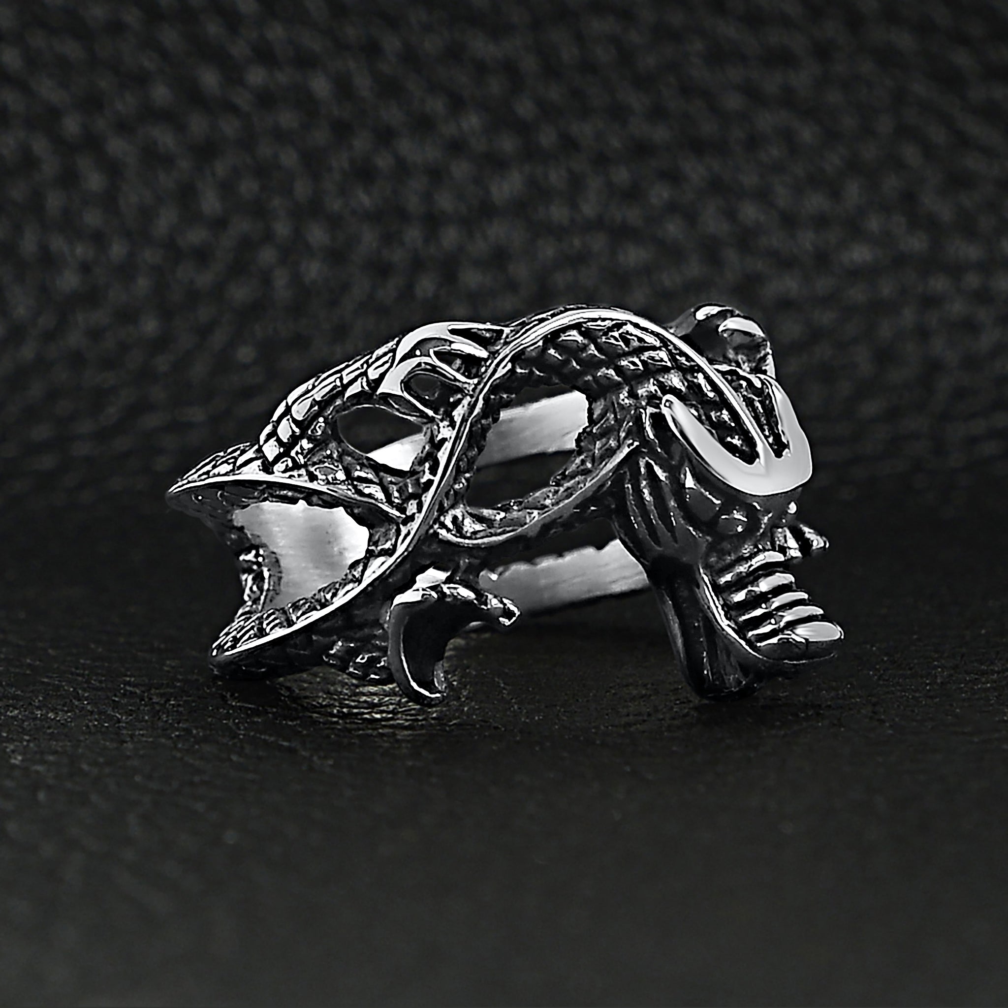 Stainless Steel Eastern Dragon Ring