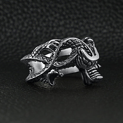 Stainless Steel Eastern Dragon Ring