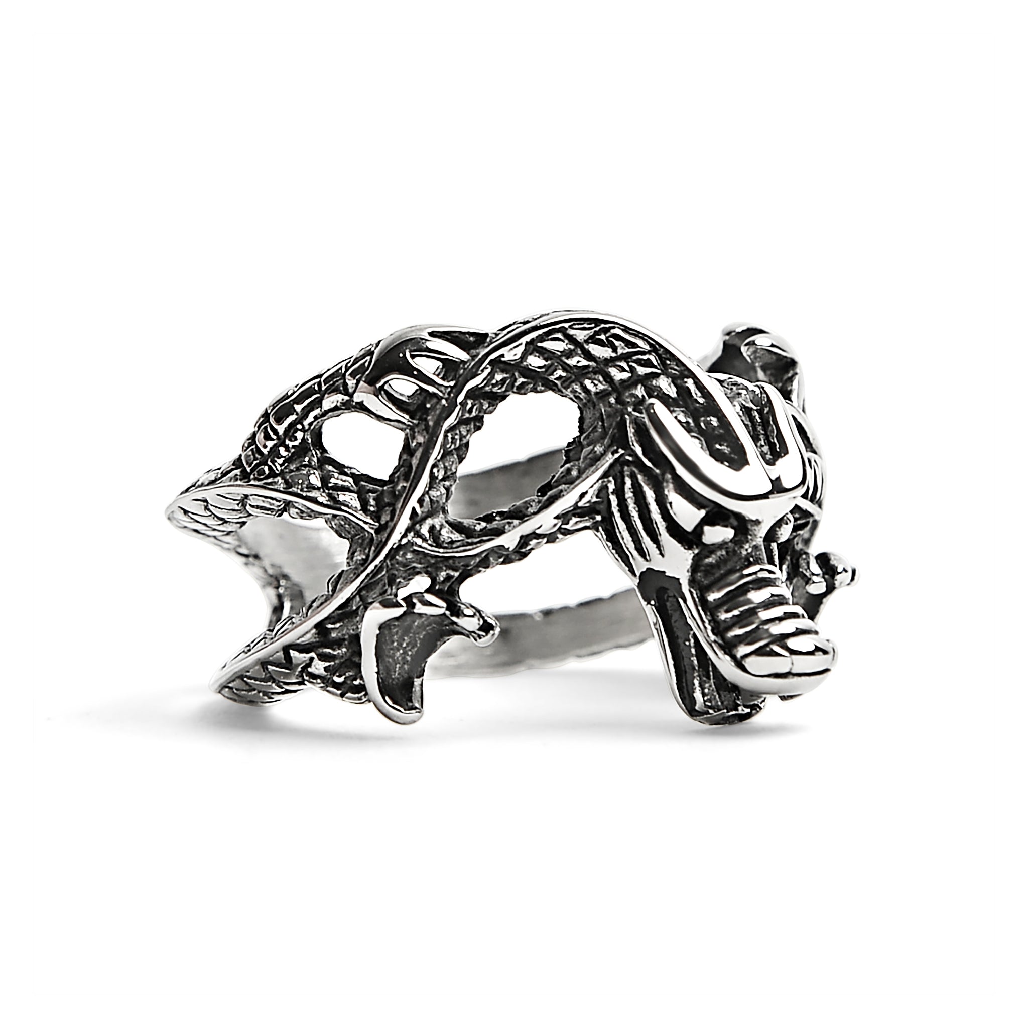 Stainless Steel Eastern Dragon Ring
