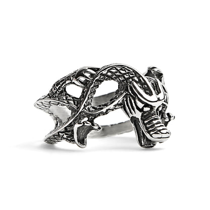 Stainless Steel Eastern Dragon Ring