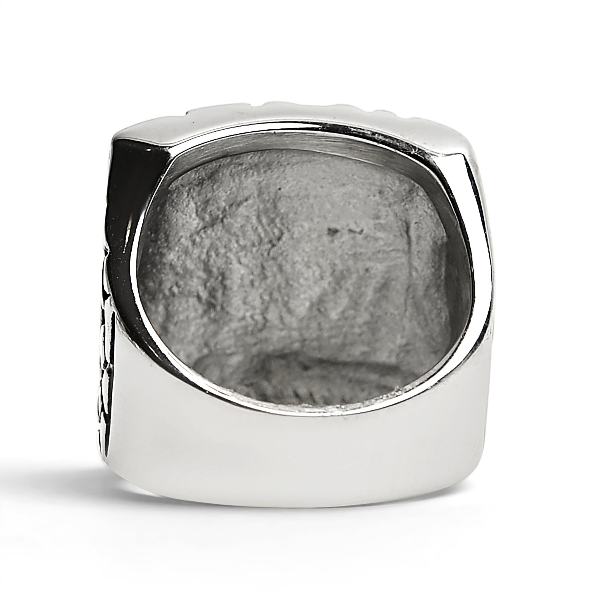 Stainless Steel Polished "BIKER" Men's Ring