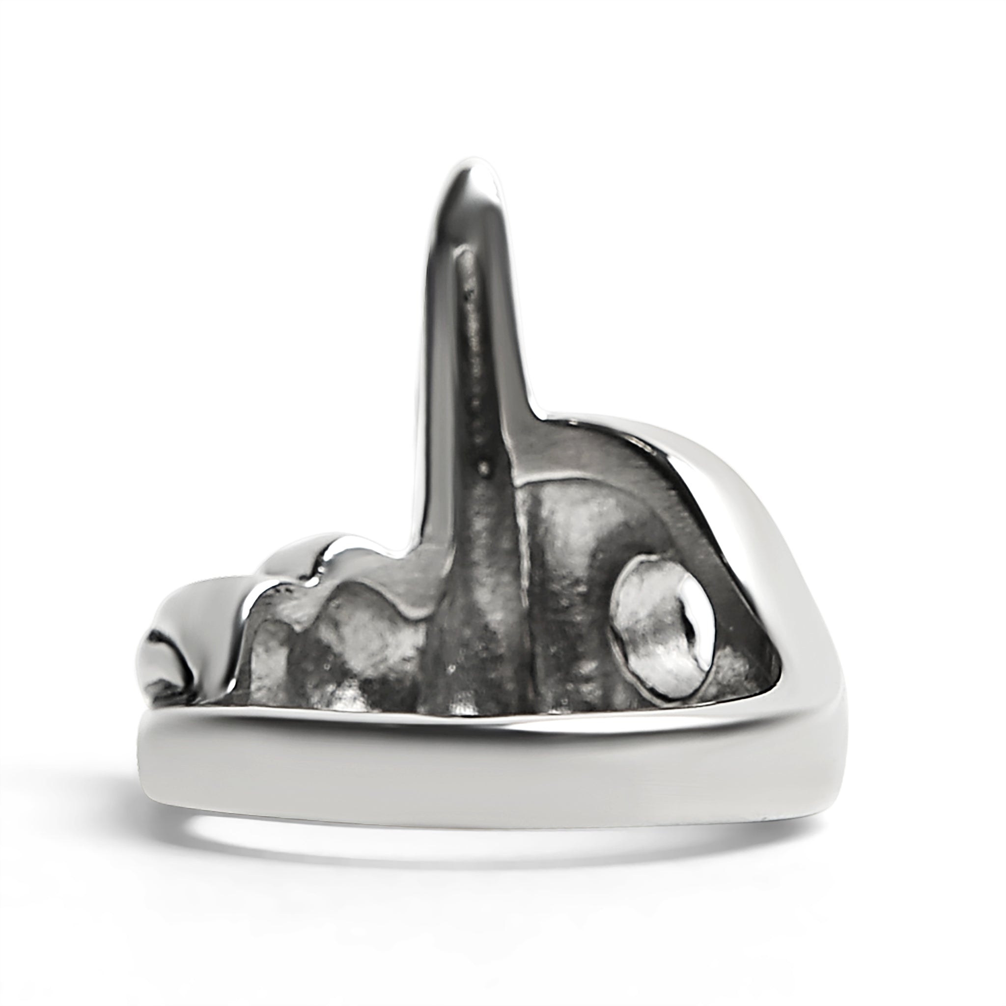 Stainless Steel Polished Middle Finger Ring