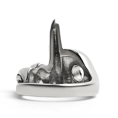Stainless Steel Polished Middle Finger Ring