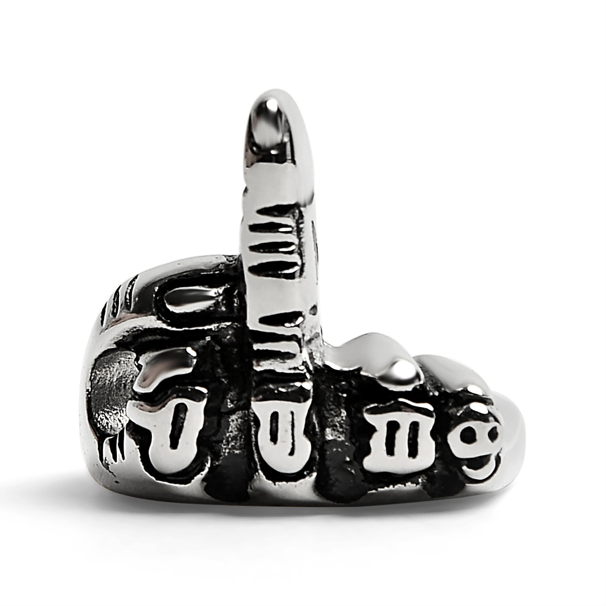 Stainless Steel Polished Middle Finger Ring