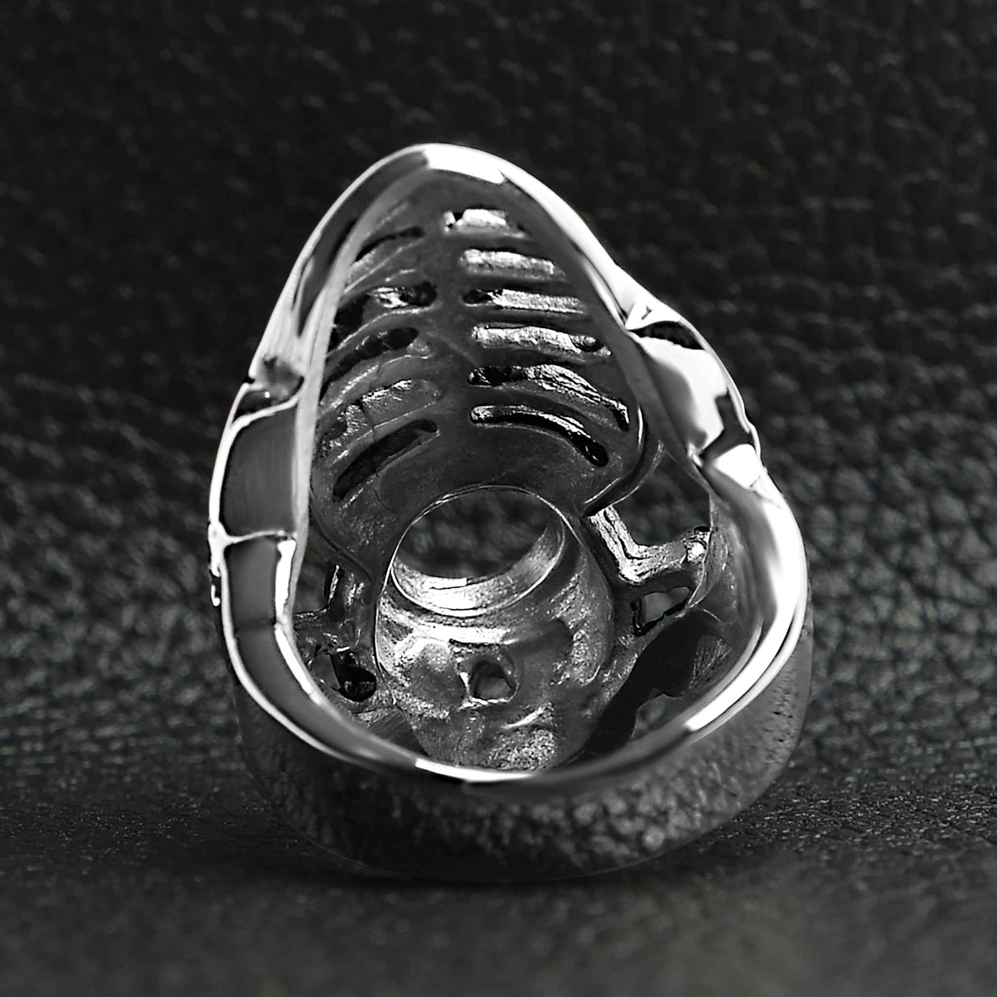 Detailed Skeleton Stainless Steel Ring