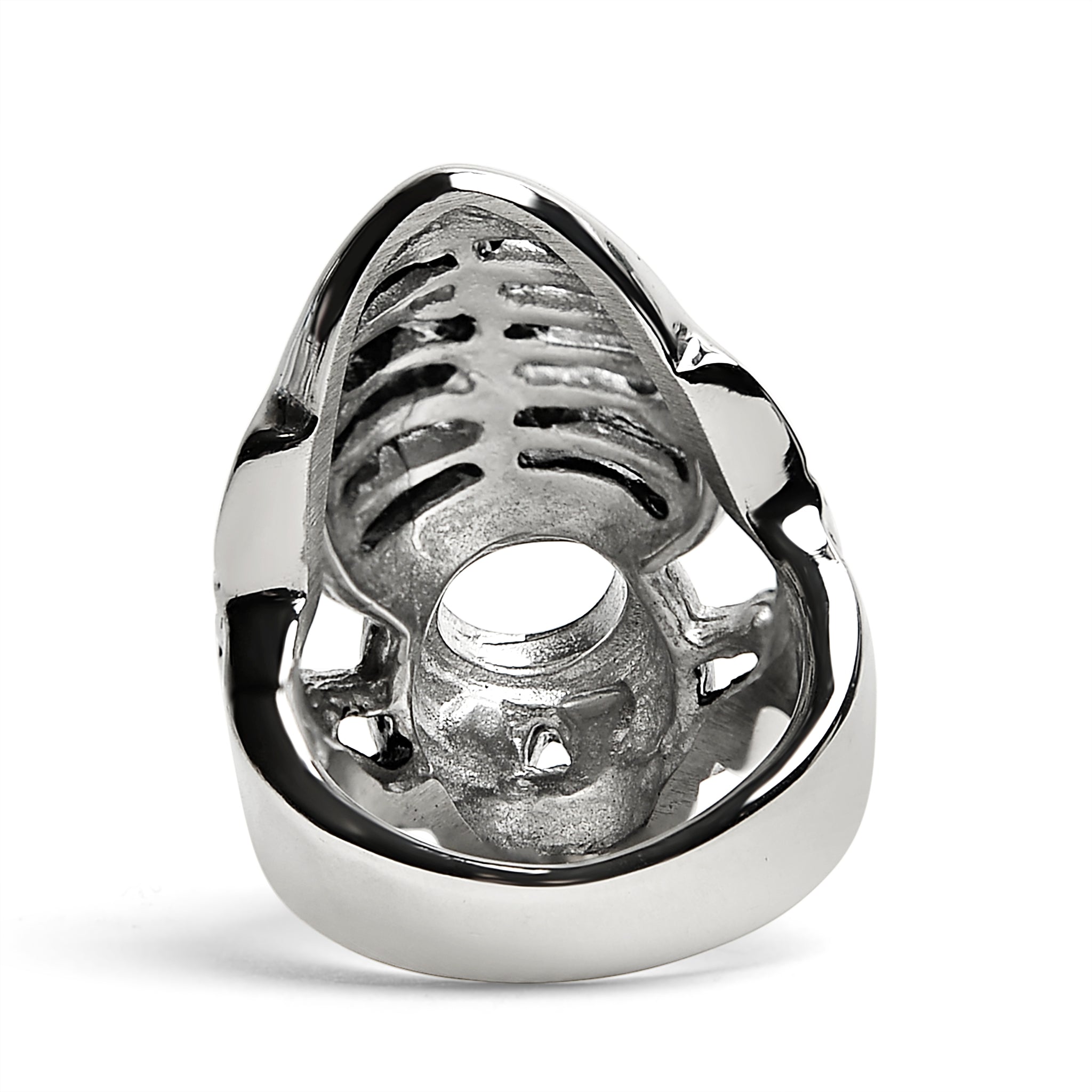 Detailed Skeleton Stainless Steel Ring