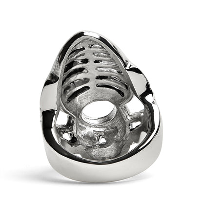 Detailed Skeleton Stainless Steel Ring