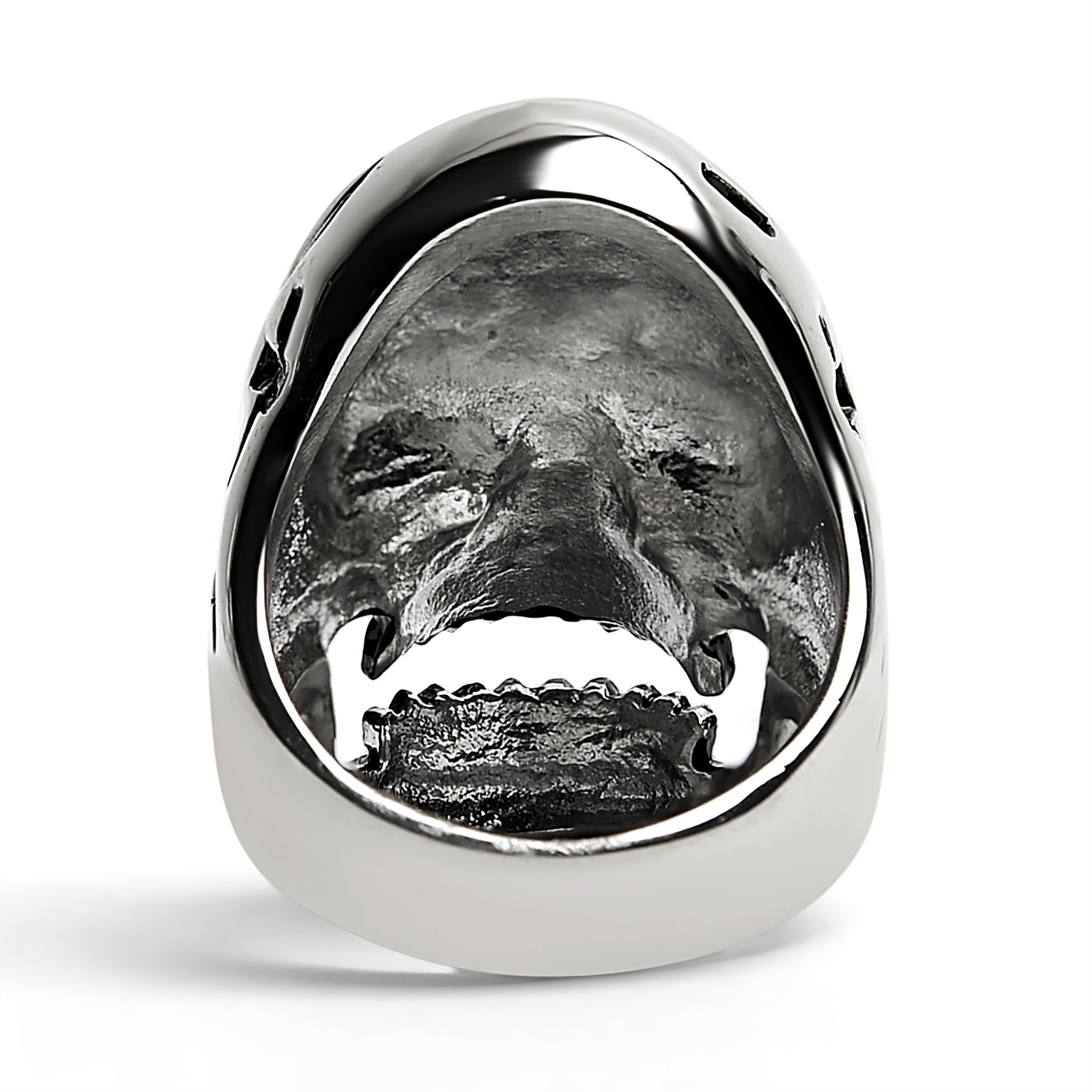 Detailed Skull Stainless Steel Polished Ring