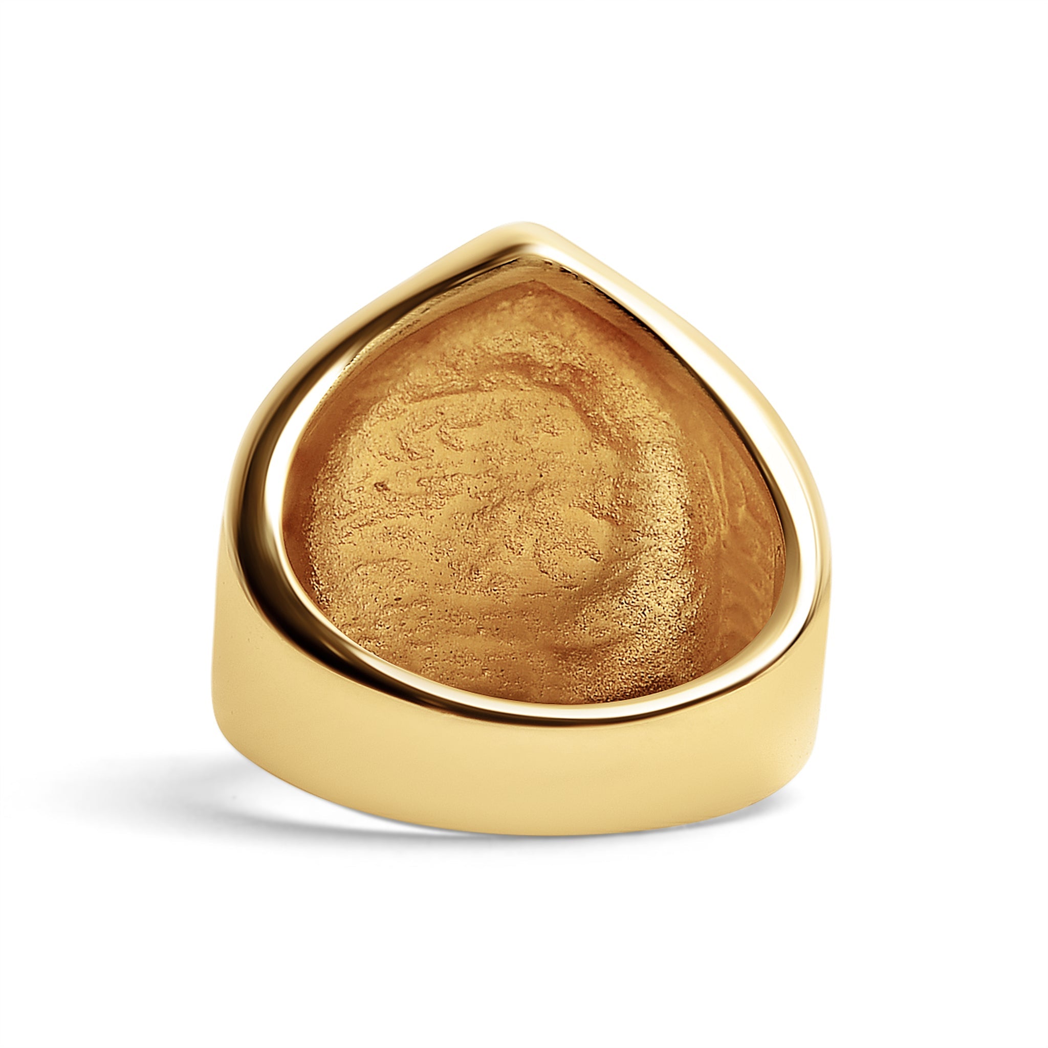 Stainless Steel "1%er" with CZ Accents Signet Ring
