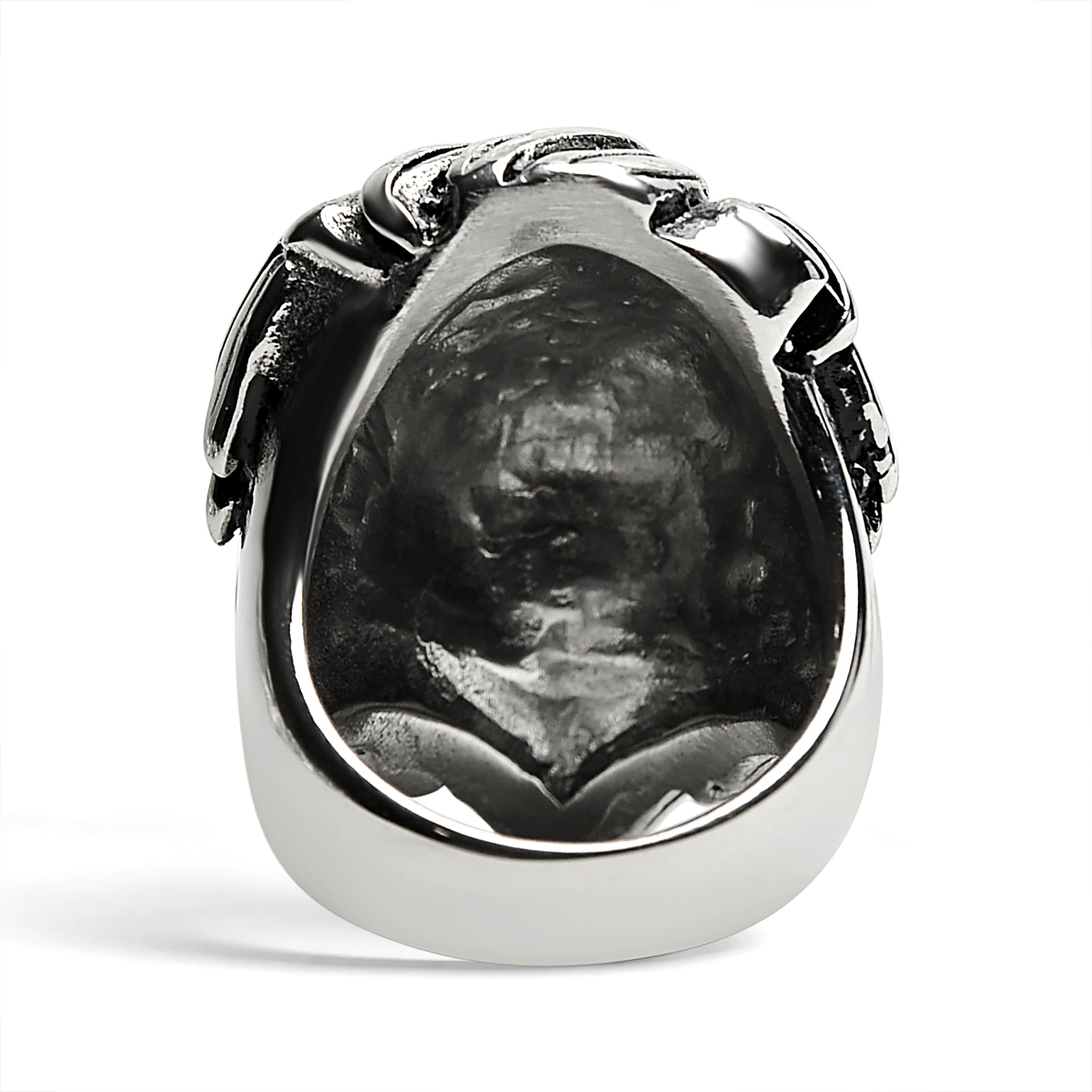 Stainless Steel Roaring Lion Head Ring