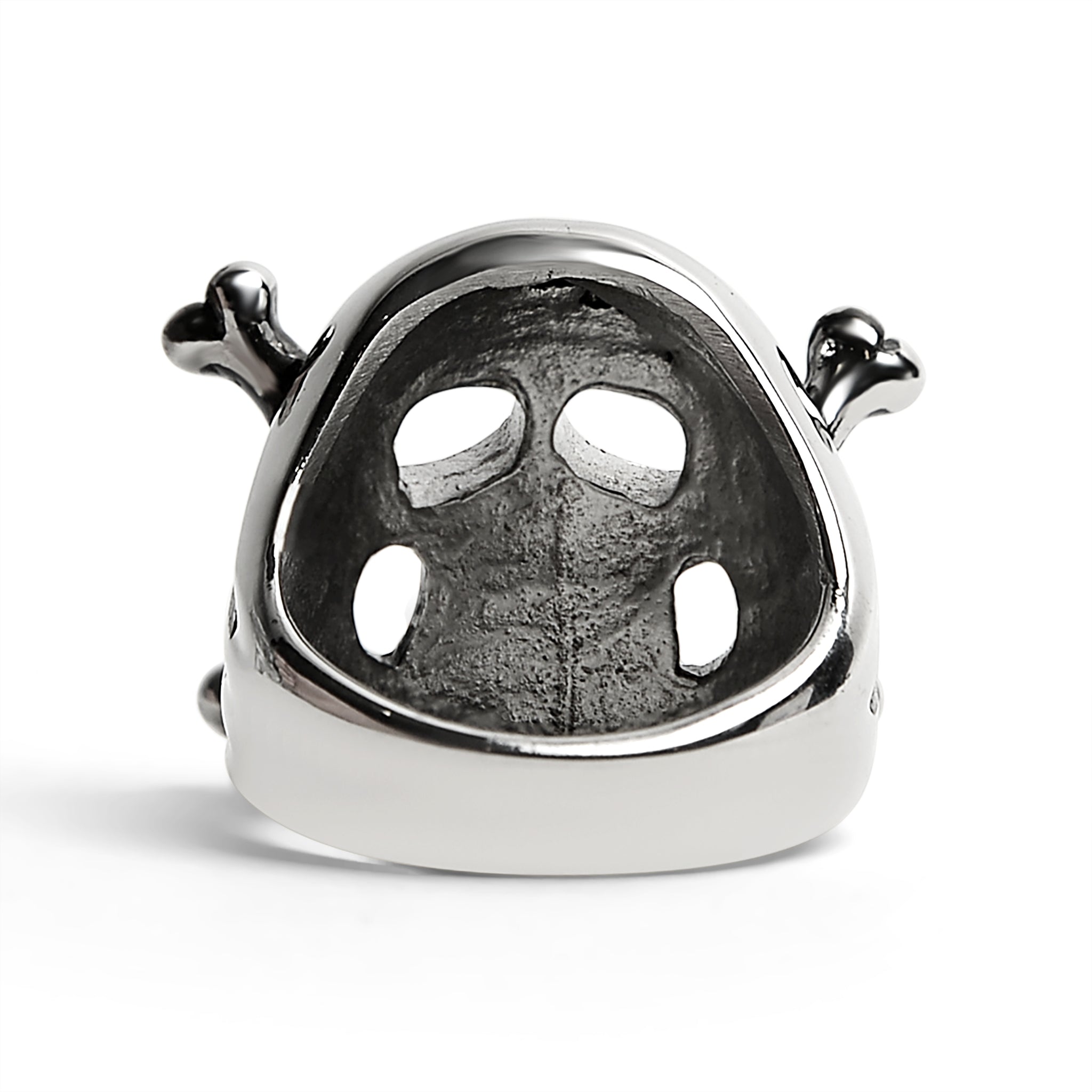 Stainless Steel Skull And Crossbones Ring