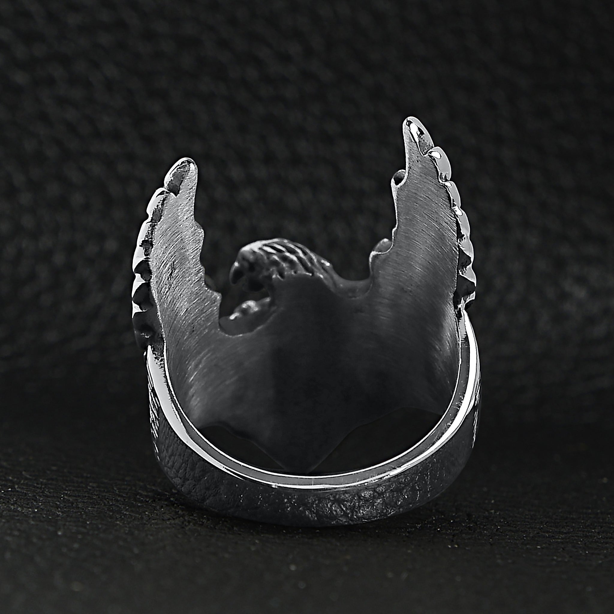 Stainless Steel Flying Eagle Ring