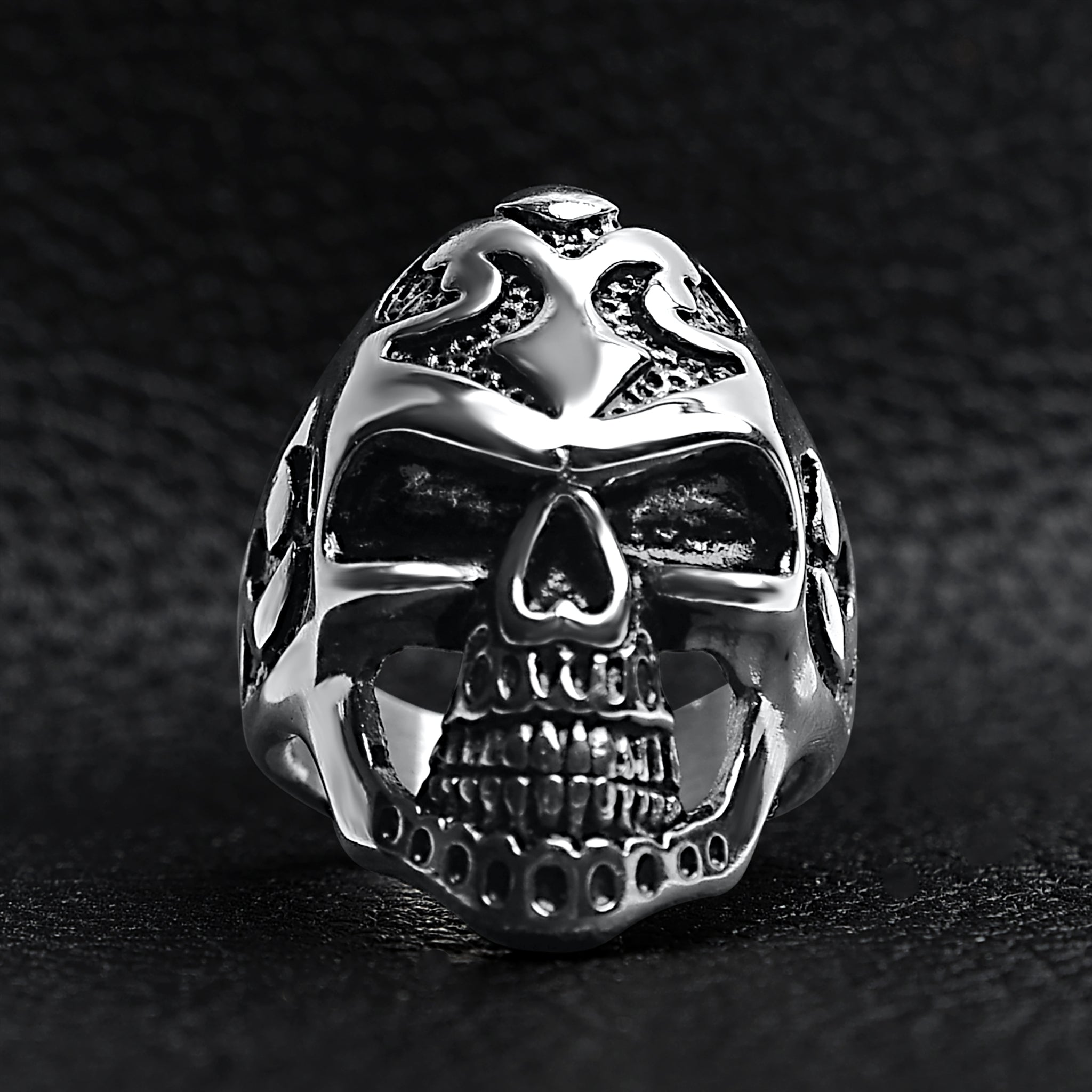 Detailed Skull Stainless Steel Ring
