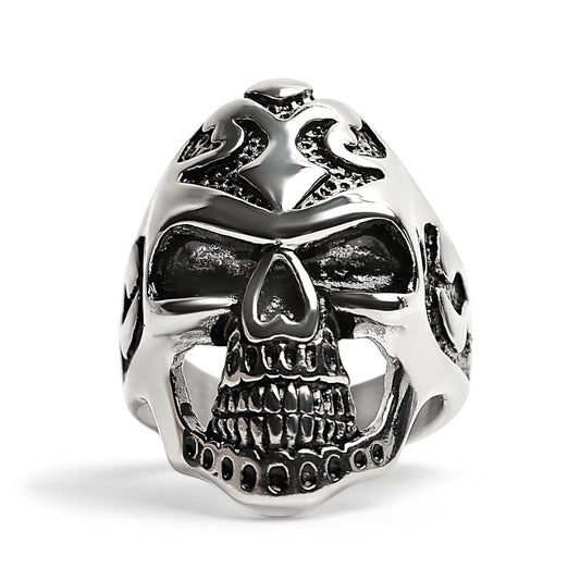 Detailed Skull Stainless Steel Ring