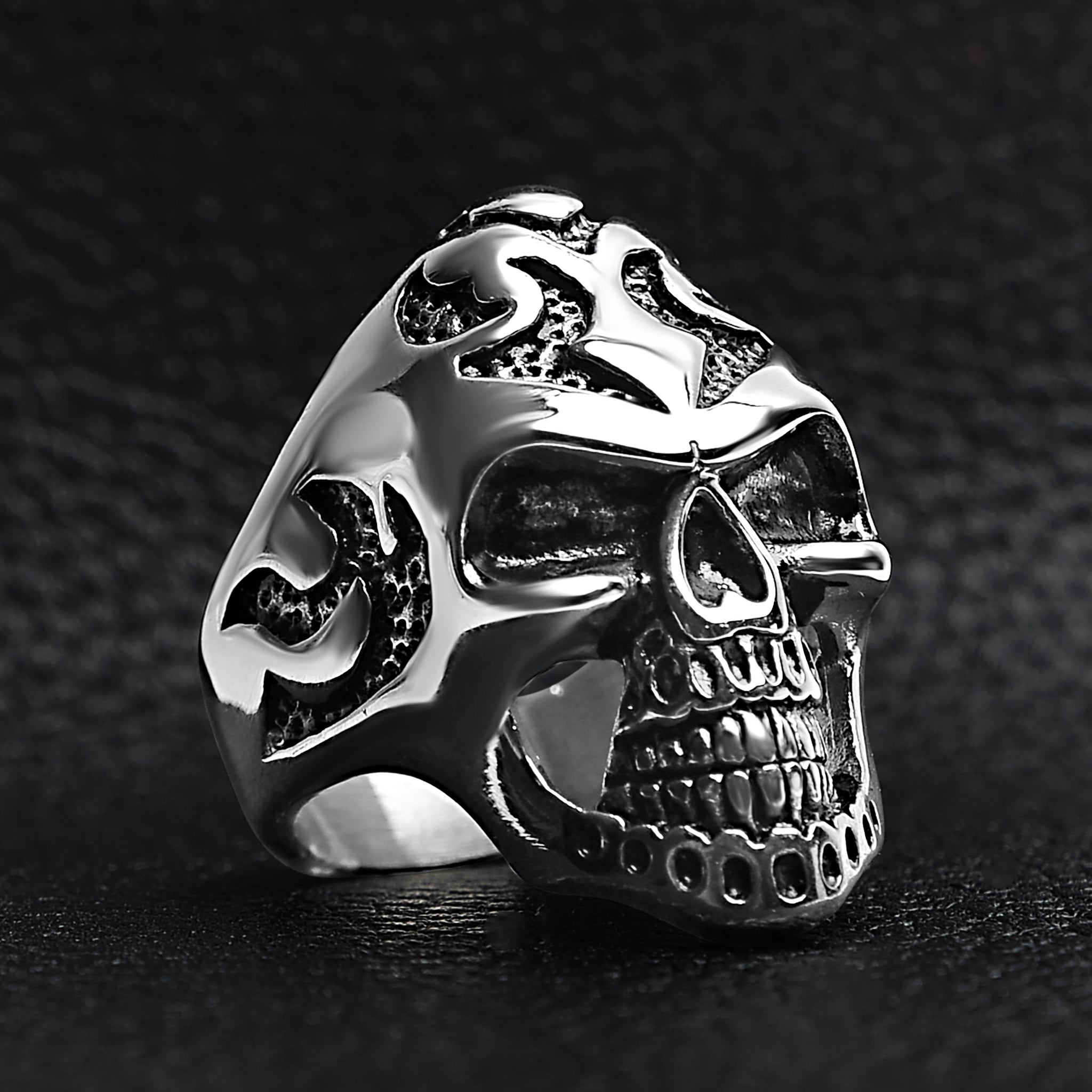 Detailed Skull Stainless Steel Ring