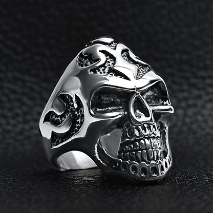 Detailed Skull Stainless Steel Ring