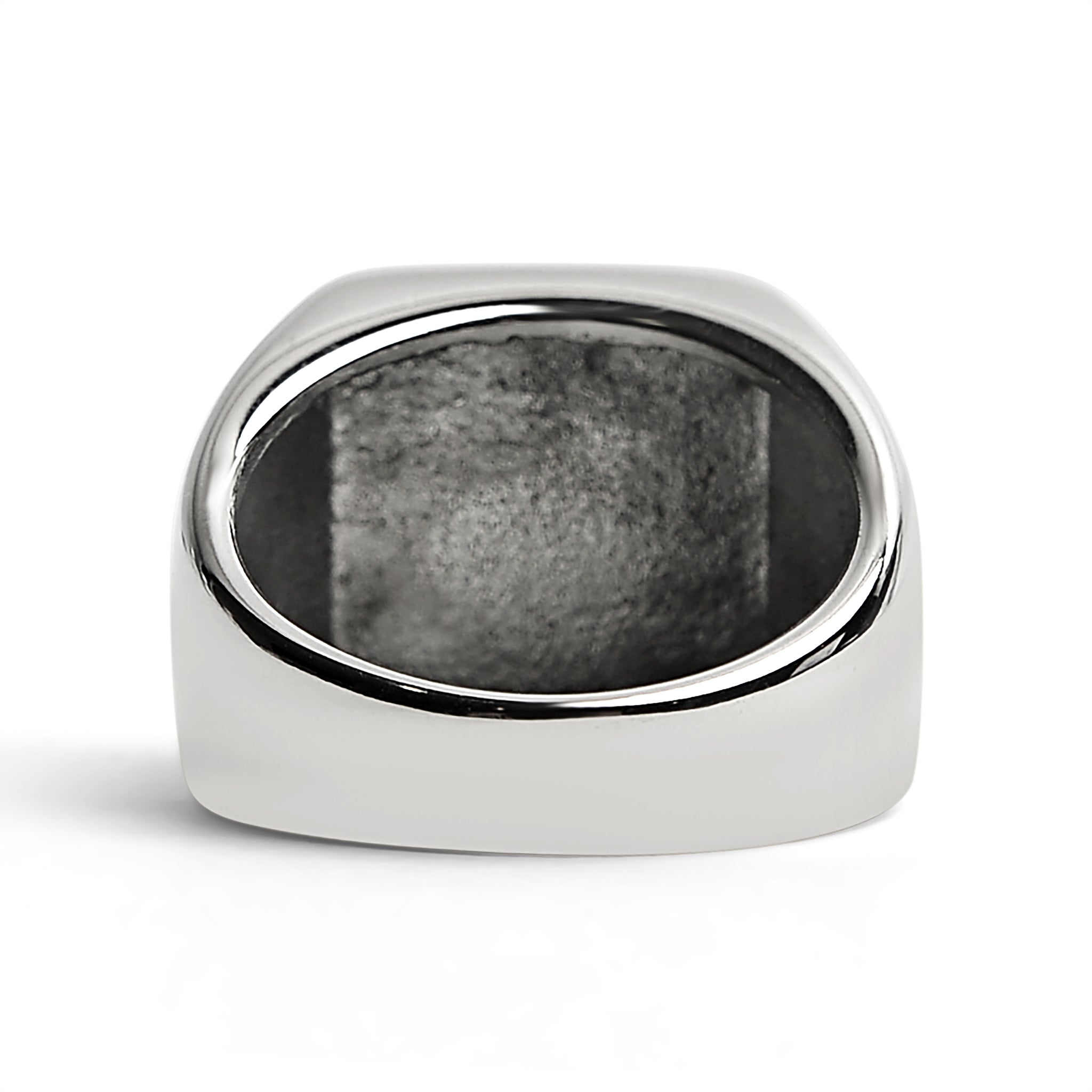 Stainless Steel Polished Blank Signet Ring