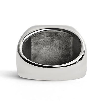 Stainless Steel Polished Blank Signet Ring