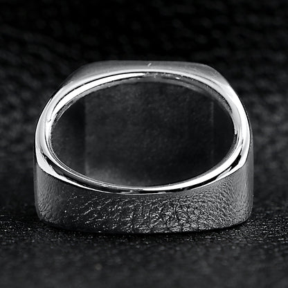 Stainless Steel Polished Blank Signet Ring