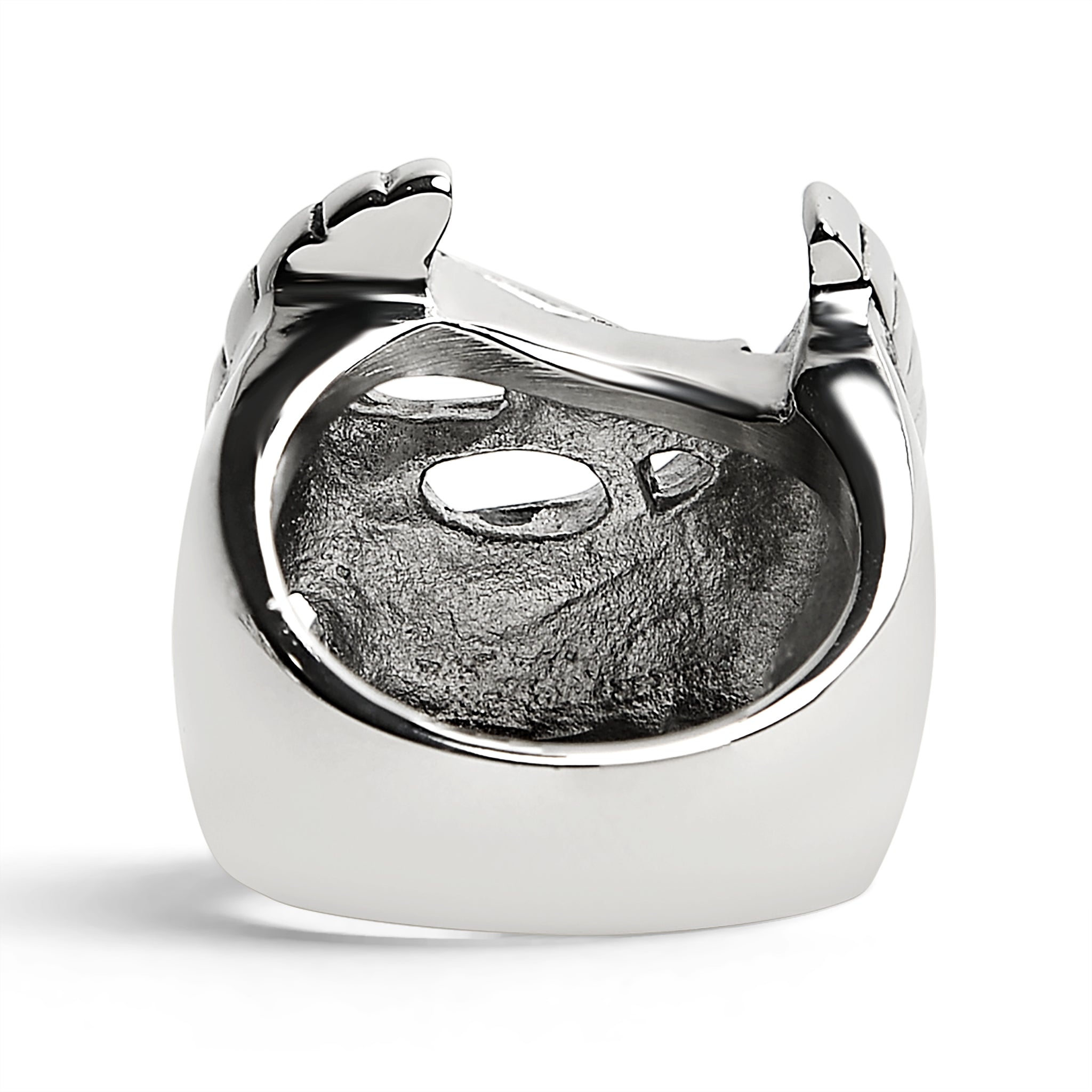Stainless Steel "Live To Ride" "Ride To Live" Eagle Biker Ring