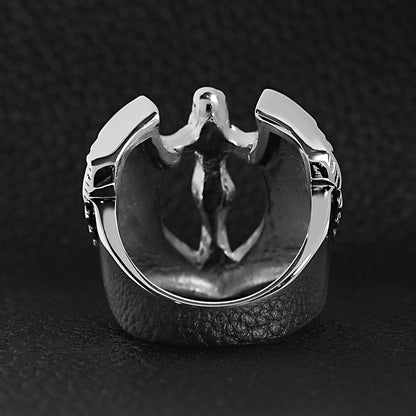 Stainless Steel Large Nude Angel Ring