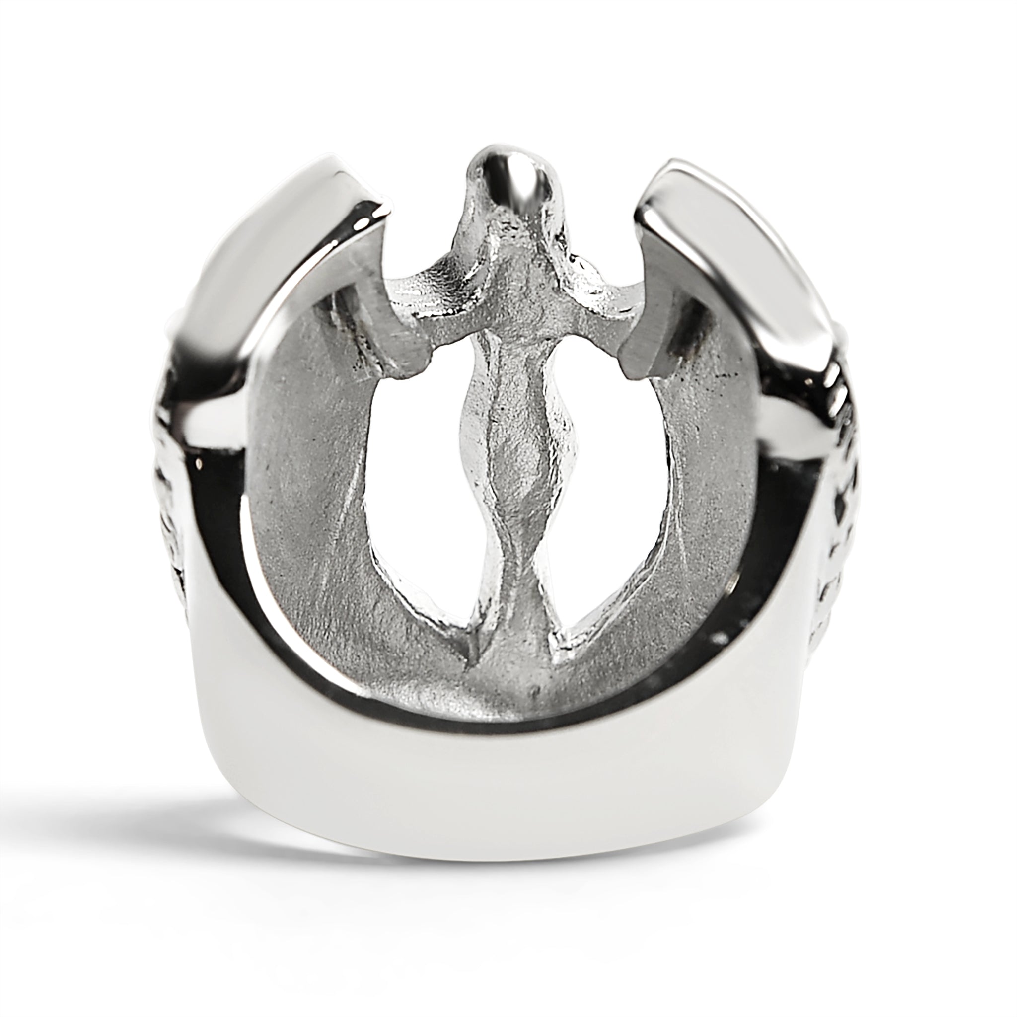 Stainless Steel Large Nude Angel Ring