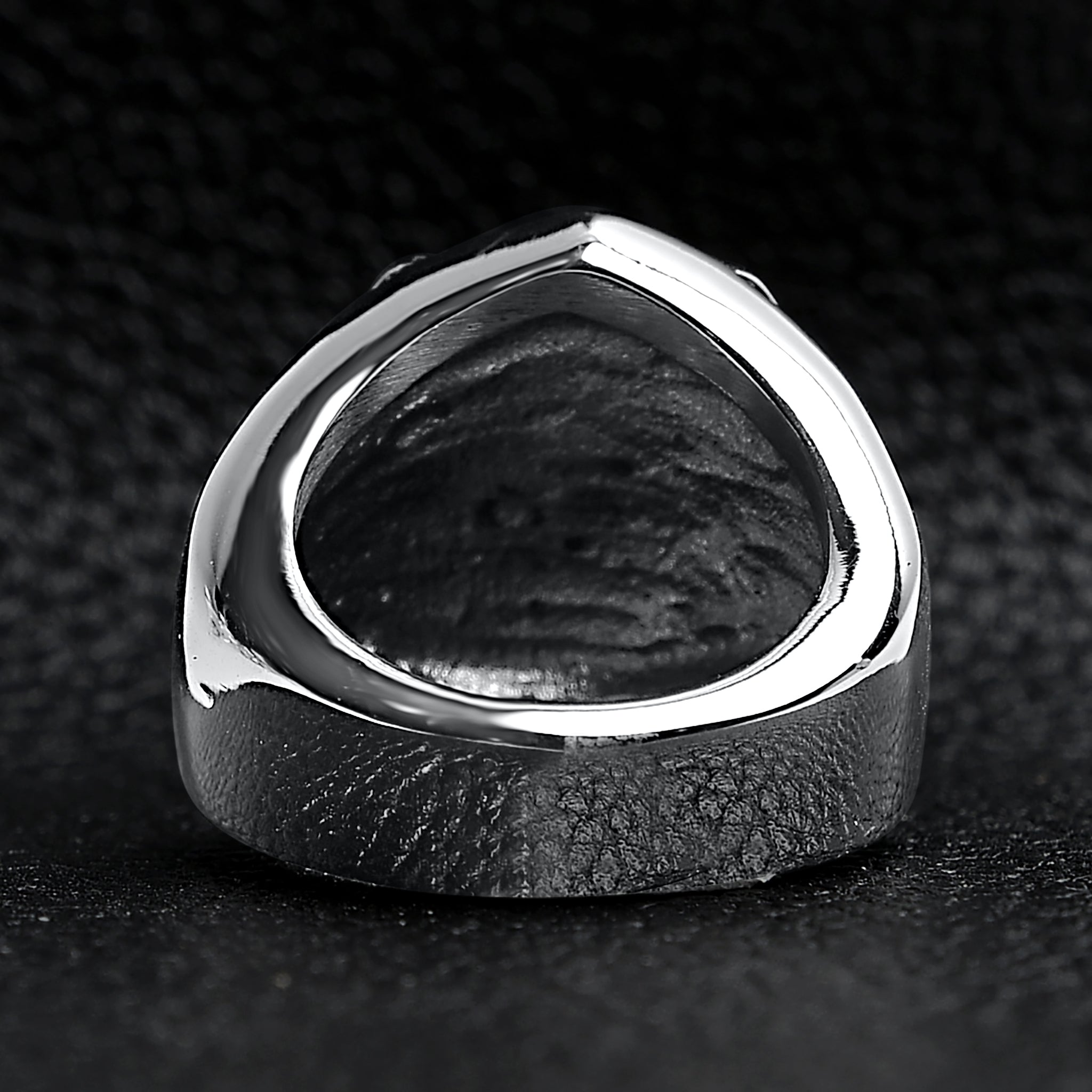 Large Detailed Lucky Seven Dice Stainless Steel Ring