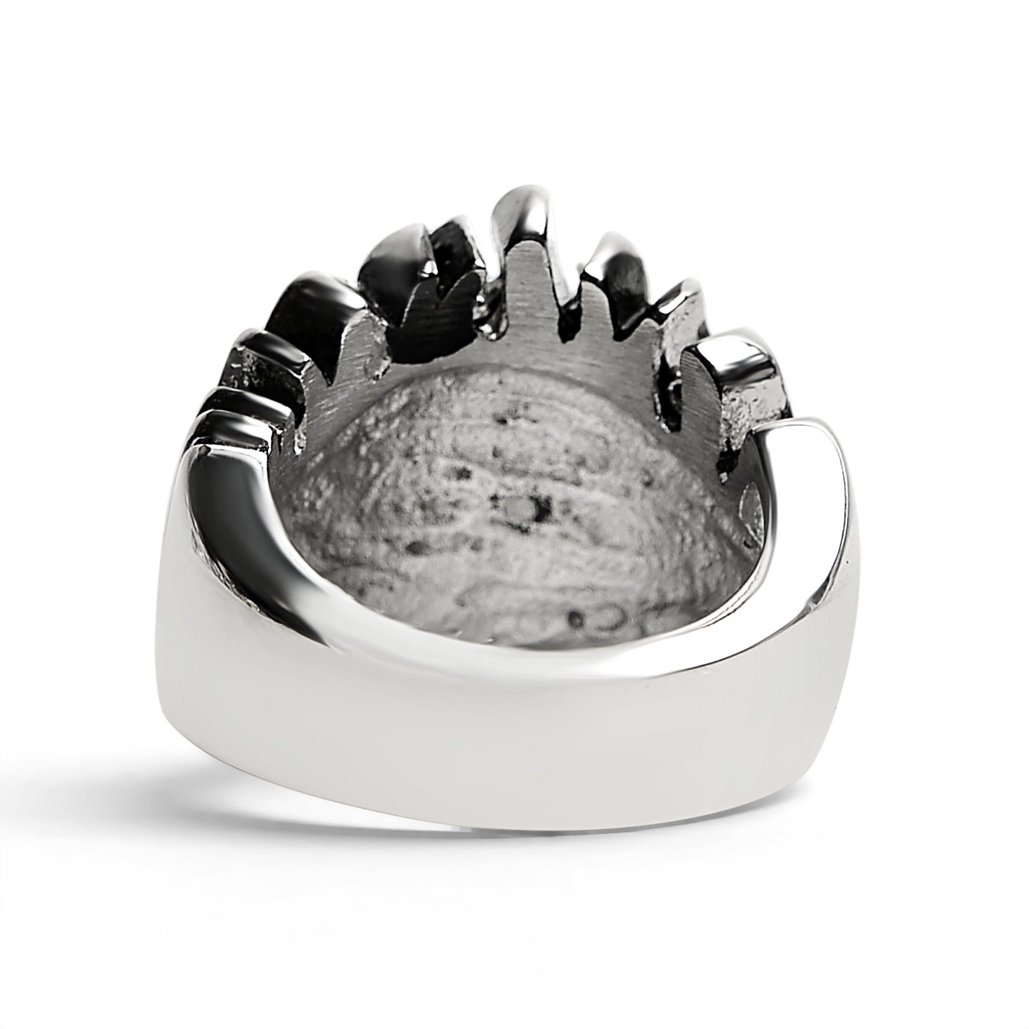 Large Detailed Lucky Seven Dice Stainless Steel Ring