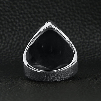 Stainless Steel Grim Reaper Skull Ring