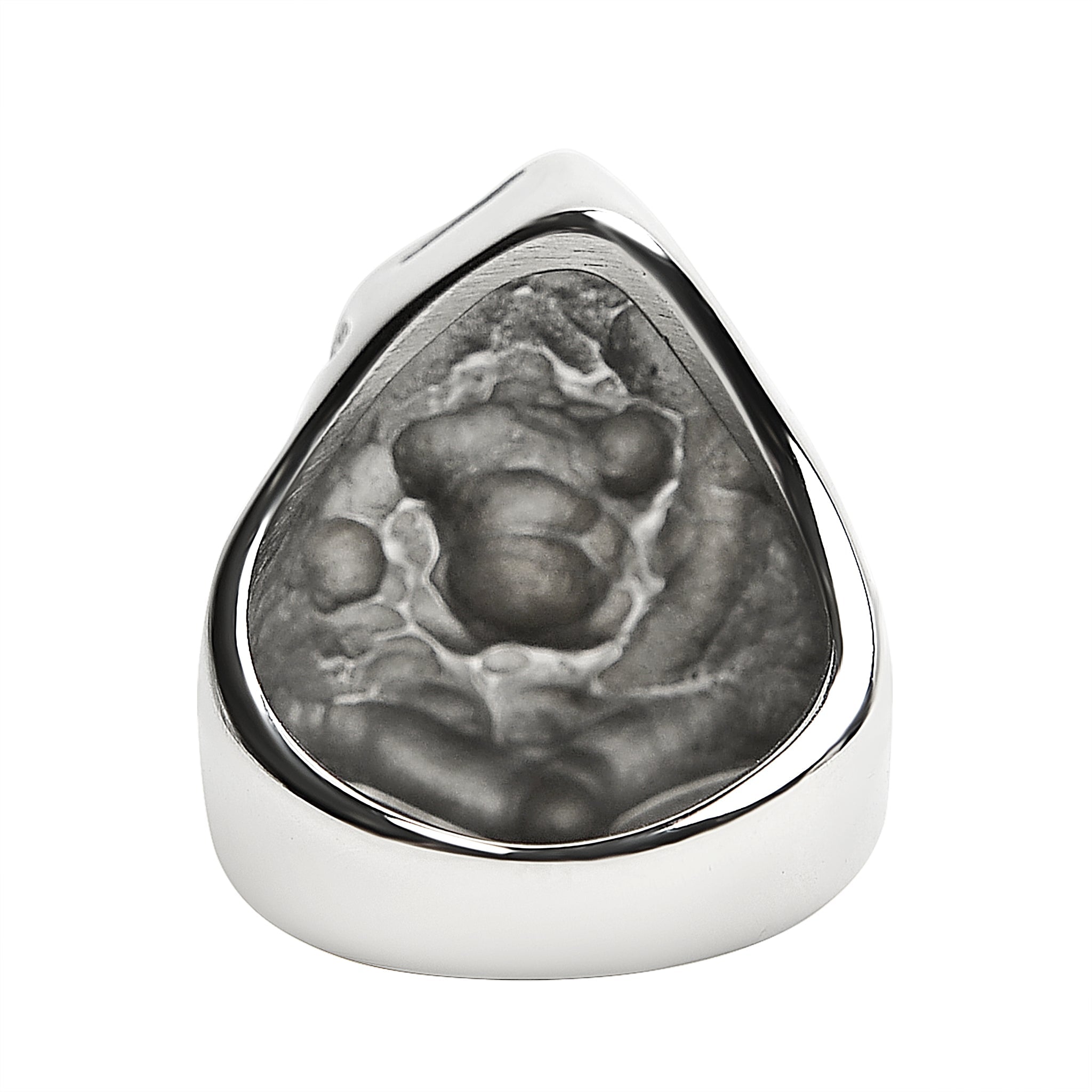 Stainless Steel Grim Reaper Skull Ring