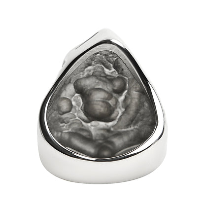 Stainless Steel Grim Reaper Skull Ring