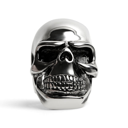 Stainless Steel Grinning Skull Ring