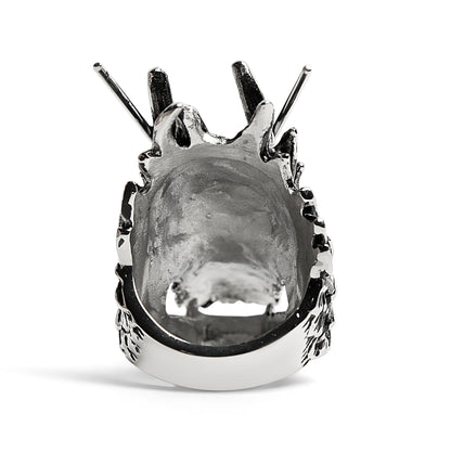 Stainless Steel Eastern Dragon Head Ring