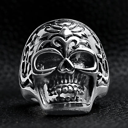 Detailed Skull Stainless Steel Ring