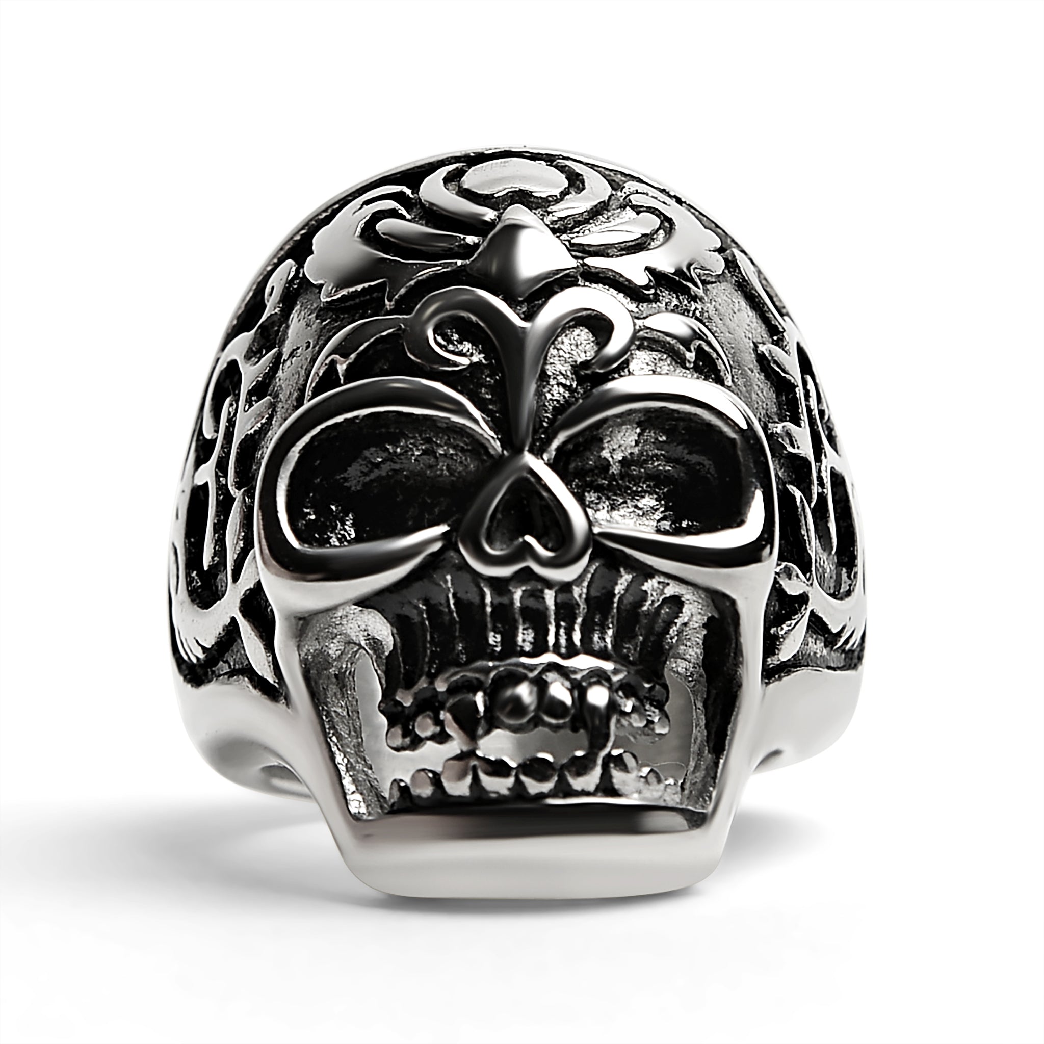 Detailed Skull Stainless Steel Ring