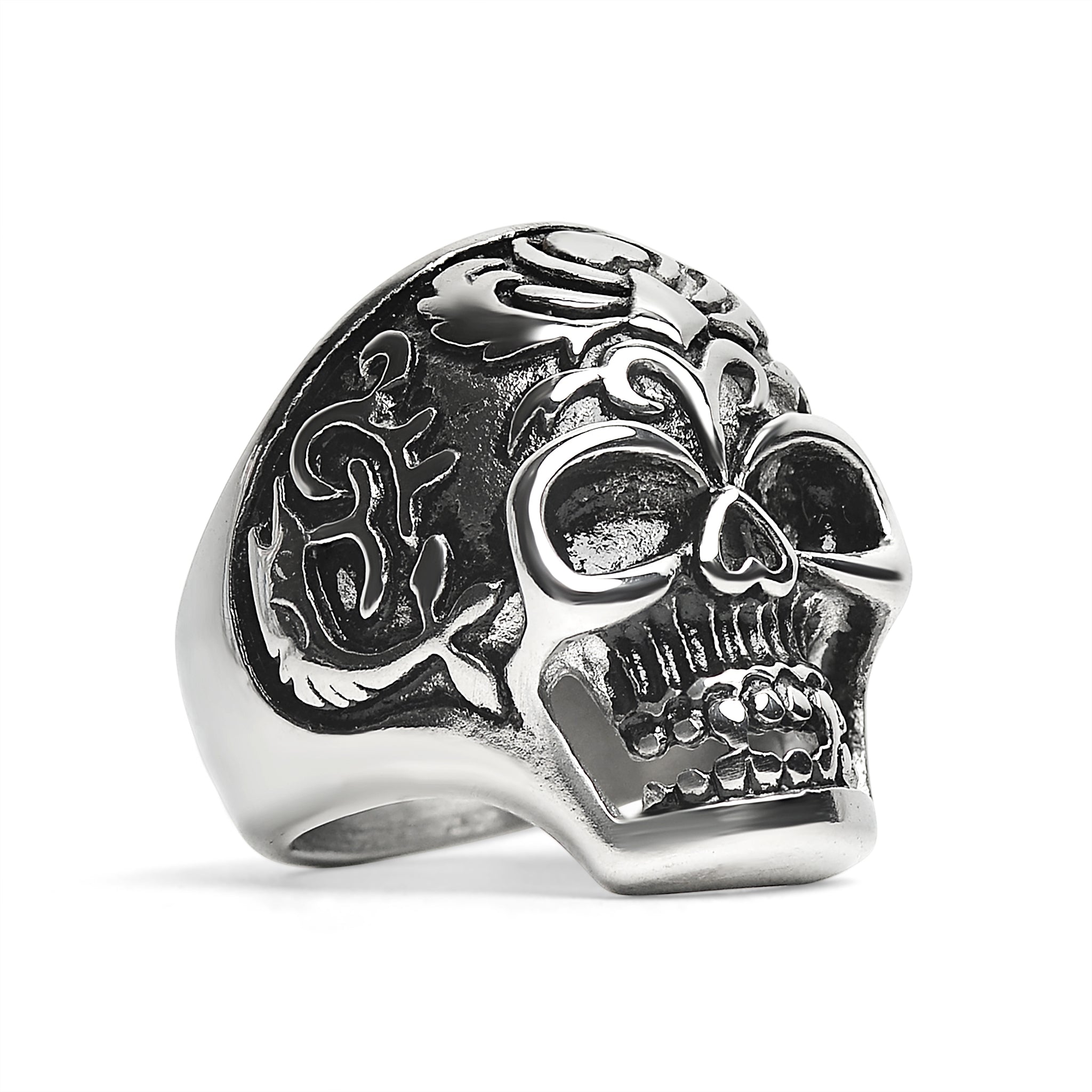 Detailed Skull Stainless Steel Ring