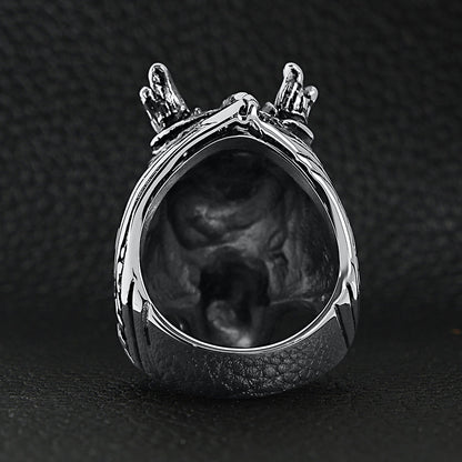 Stainless Steel Eastern Dragon Head Ring