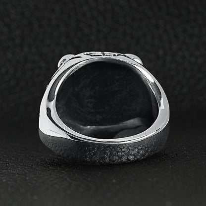 Stainless Steel Snarling Tiger Ring
