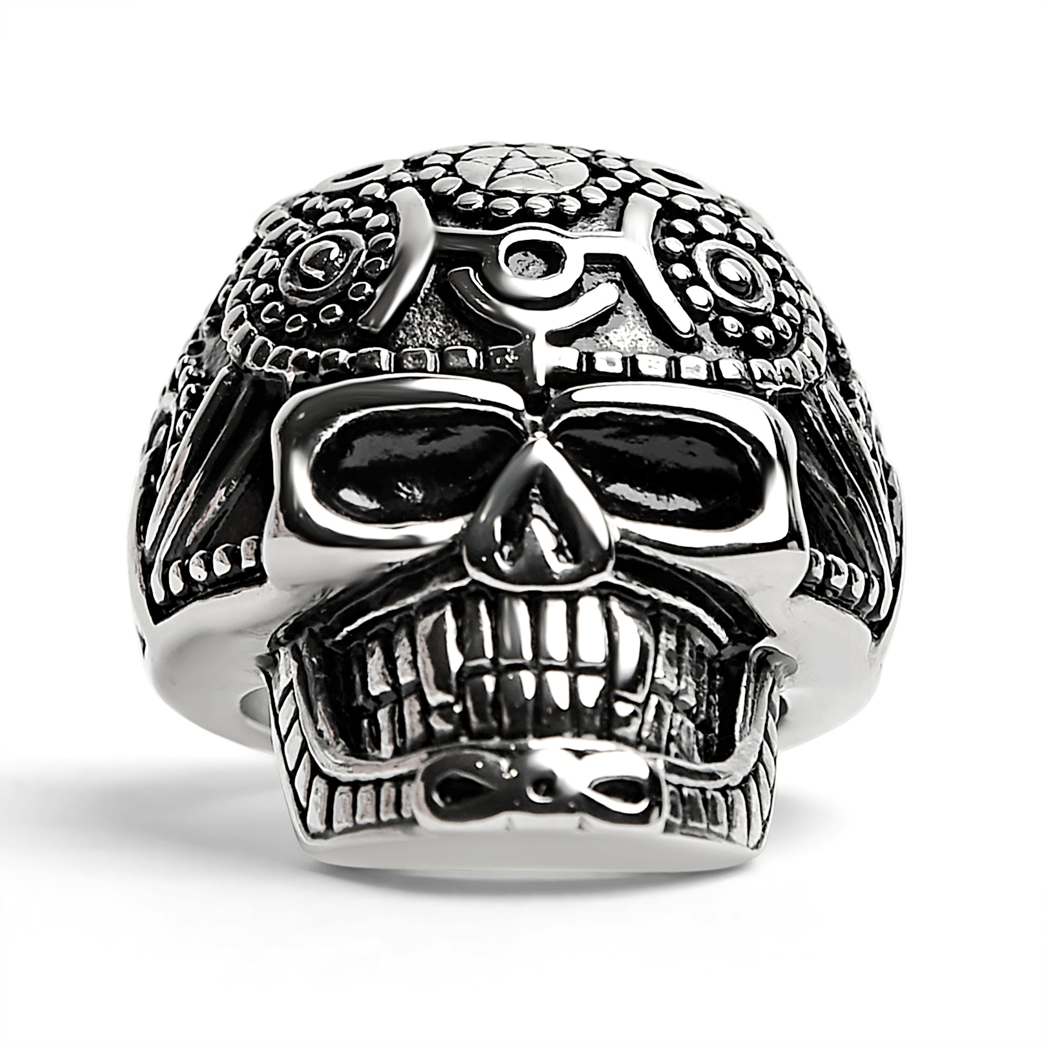 Detailed Skull Stainless Steel Ring