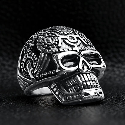 Detailed Skull Stainless Steel Ring