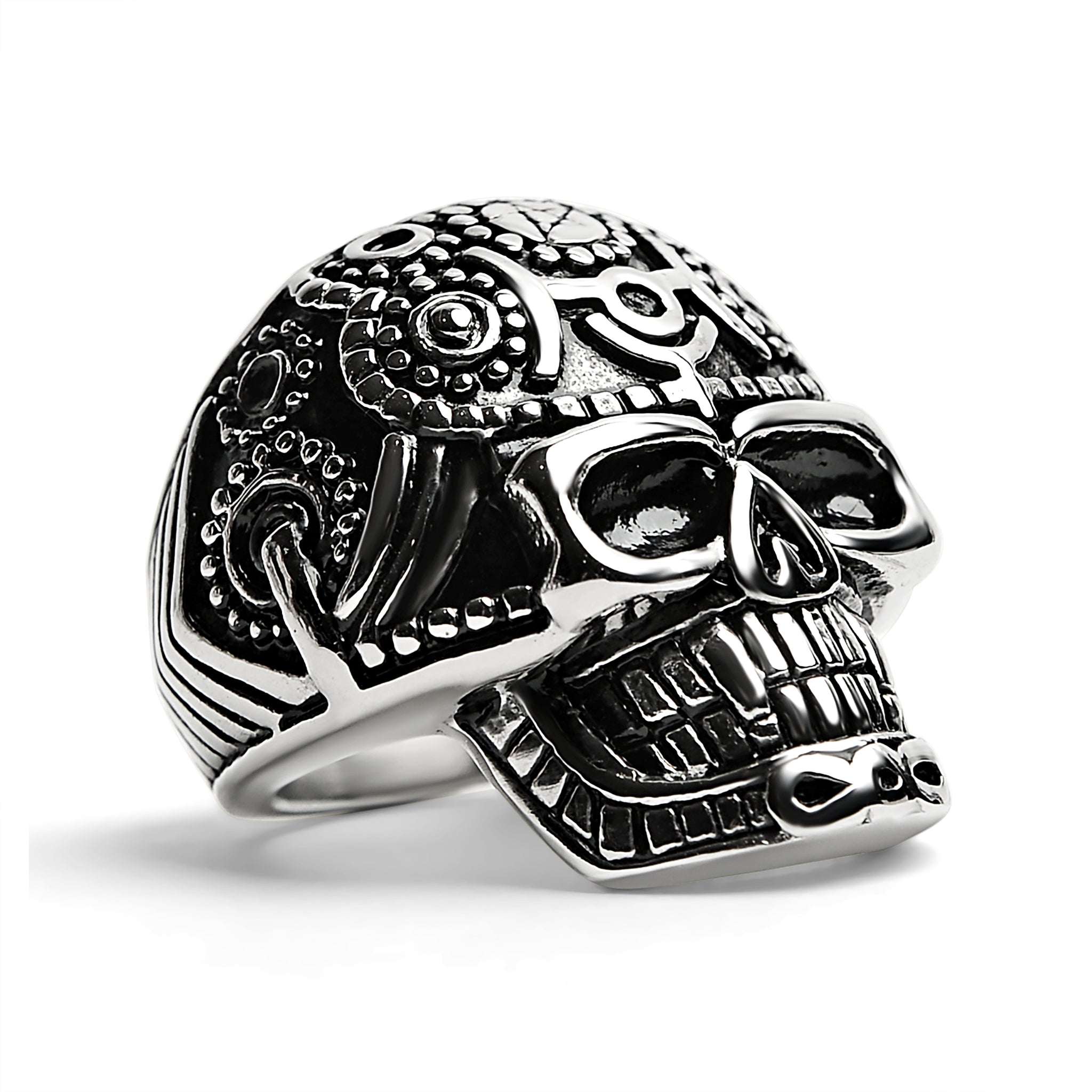 Detailed Skull Stainless Steel Ring