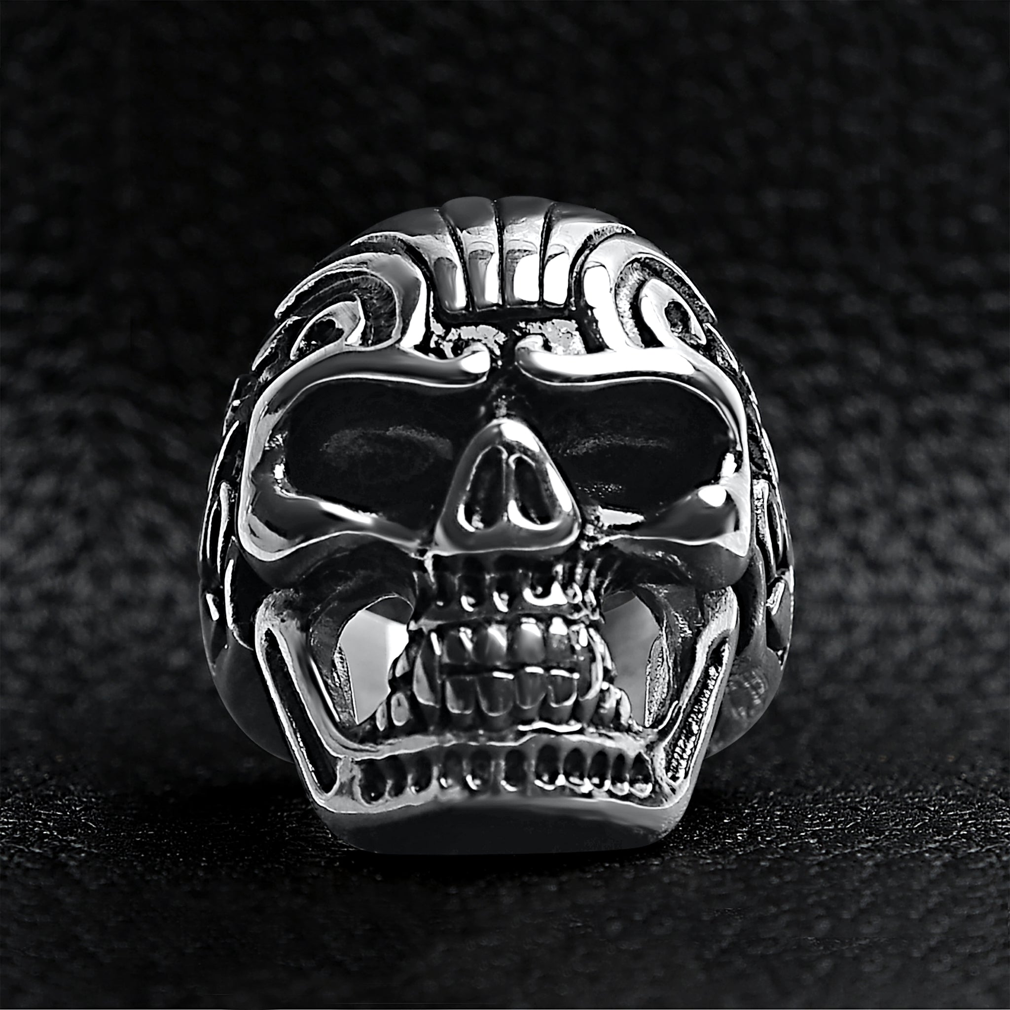 Detailed Skull Stainless Steel Ring